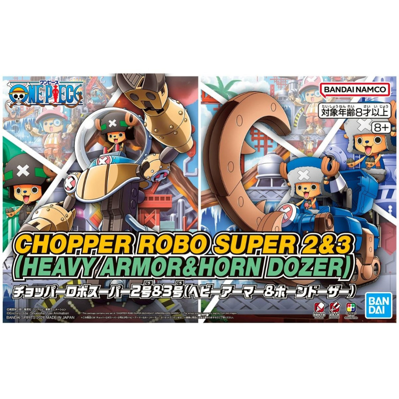 One Piece - Model kit Chopper Robo Super 2 & 3 Heavy Armor & Horn Dozer