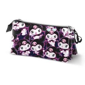 Sanrio - Trousse Triple Rogue Kuromi