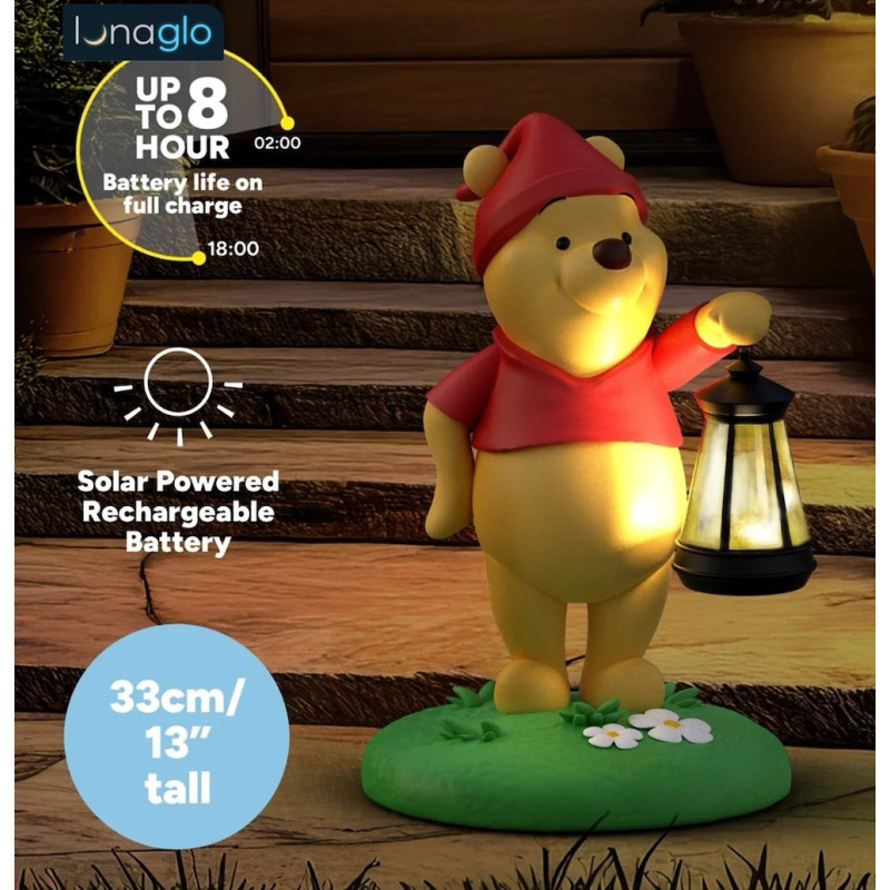 Disney : Winnie l'Ourson - Lampe Solaire LunaGlo 33 cm