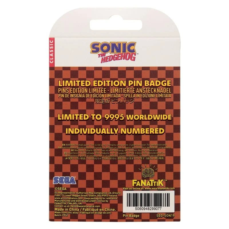 Sonic The Hedgehog - Pins Edition Limitée 9 995 exemplaires
