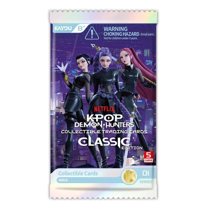 Kpop Demon Hunters - Trading Cards Kayou Classic Edition - 1 BOOSTER ALEATOIRE