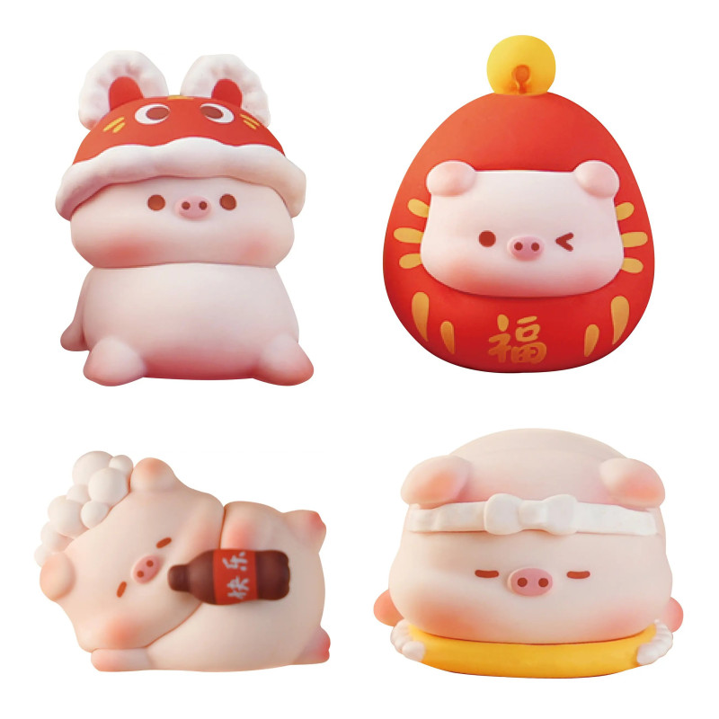 Lucky Sweet Pig - Figurine Good Luck to You Series Blind Box 1 EXEMPLAIRE ALEATOIRE