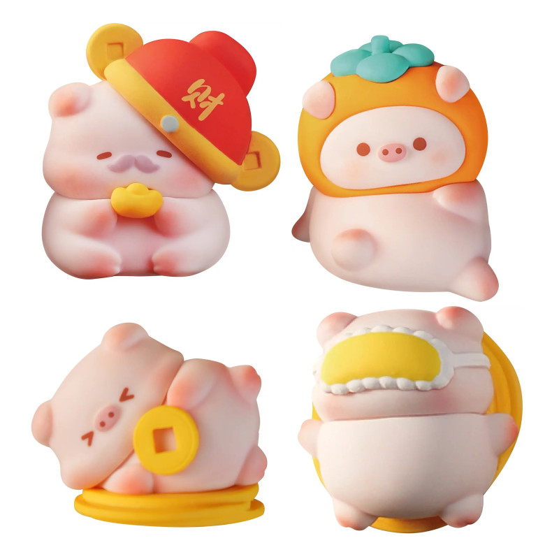 Lucky Sweet Pig - Figurine Good Luck to You Series Blind Box 1 EXEMPLAIRE ALEATOIRE