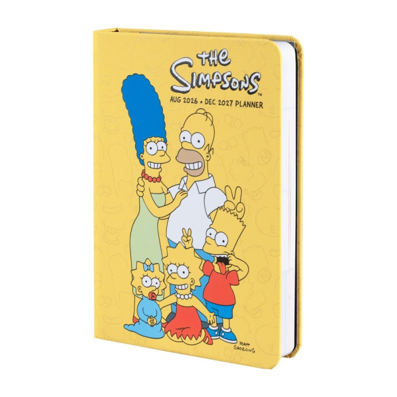 The Simpsons - Agenda Scolaire 17 mois 2026/2027