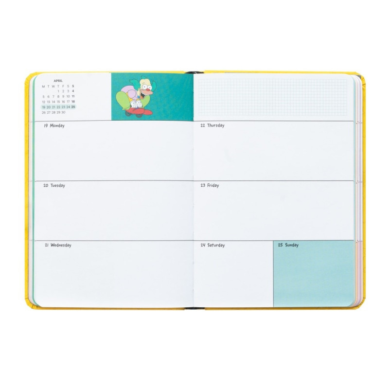 The Simpsons - Agenda Scolaire 17 mois 2026/2027