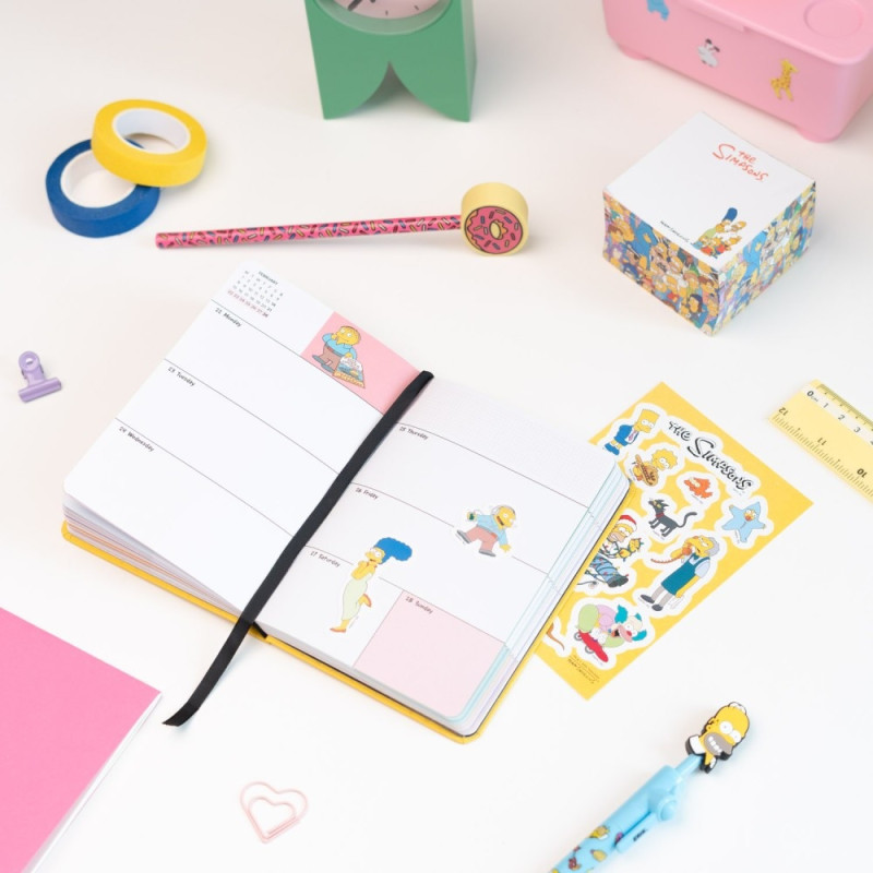 The Simpsons - Agenda Scolaire 17 mois 2026/2027