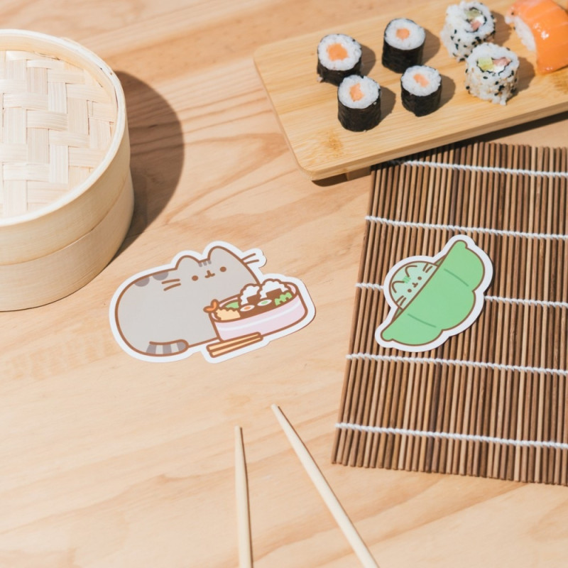 Pusheen – 2 Autocollants Pusheen Sushi Roll – Grupo Erik