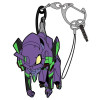 Evangelion - Porte-clé acrylique Tsumamare EVA-01