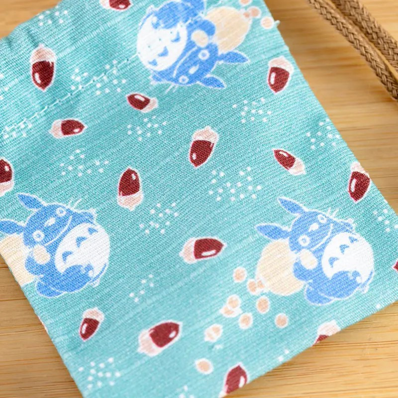 Mon voisin Totoro - Tampon avec Pochon Totoro Bleu & Noisettes