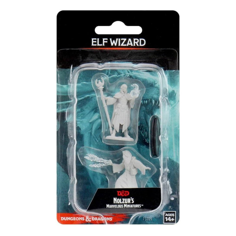 Dungeons & Dragons: Nolzur’s Marvelous - Figurines miniatures à peindre  Male Elf Wizard
