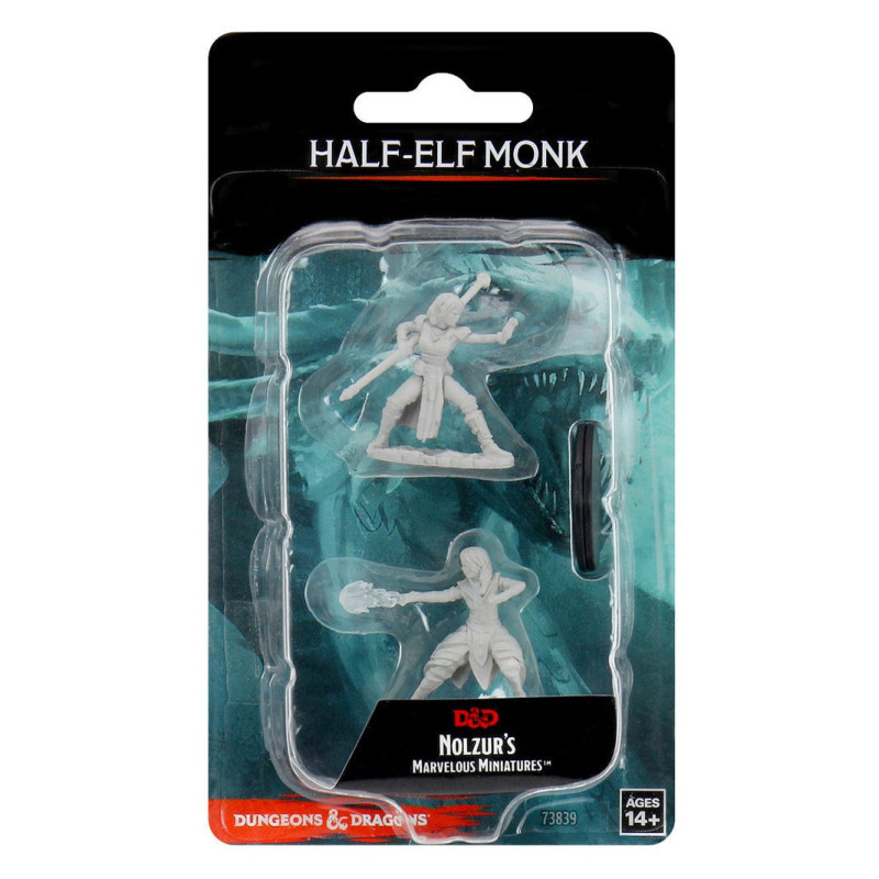 Dungeons & Dragons: Nolzur’s Marvelous - Figurines miniatures à peindre Female Half-Elf Monk