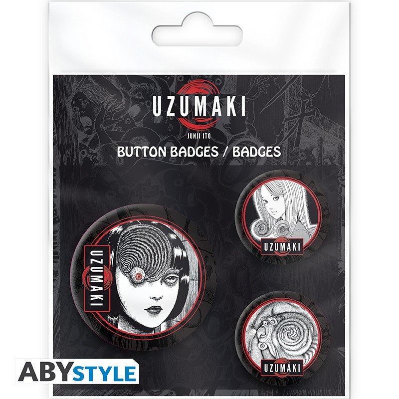 Junji Ito : Uzumaki - Set de 3 badges