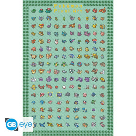 Pokémon - Grand poster Pixel Art (61 x 91,5 cm)