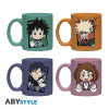 My Hero Academia - Set 4 tasses espresso Chibi