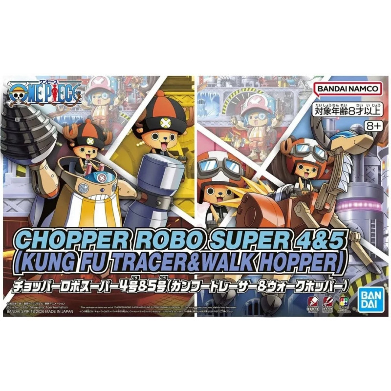 One Piece - Model kit Chopper Robo Supper 4 & 5 Kung Fu & Walk Hopper