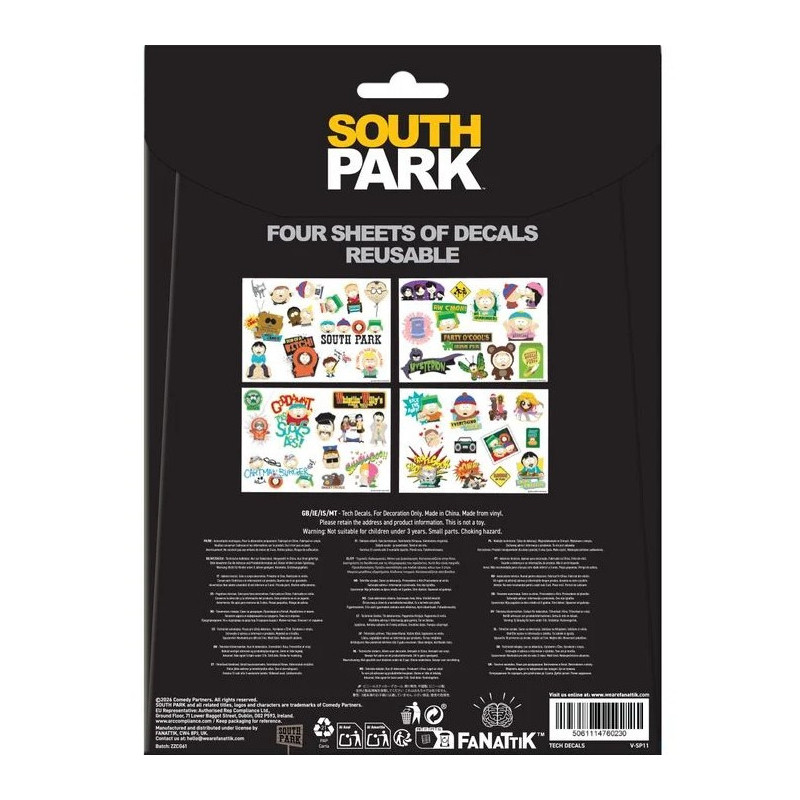 South Park - Set de stickers tech decals - FaNaTtik
