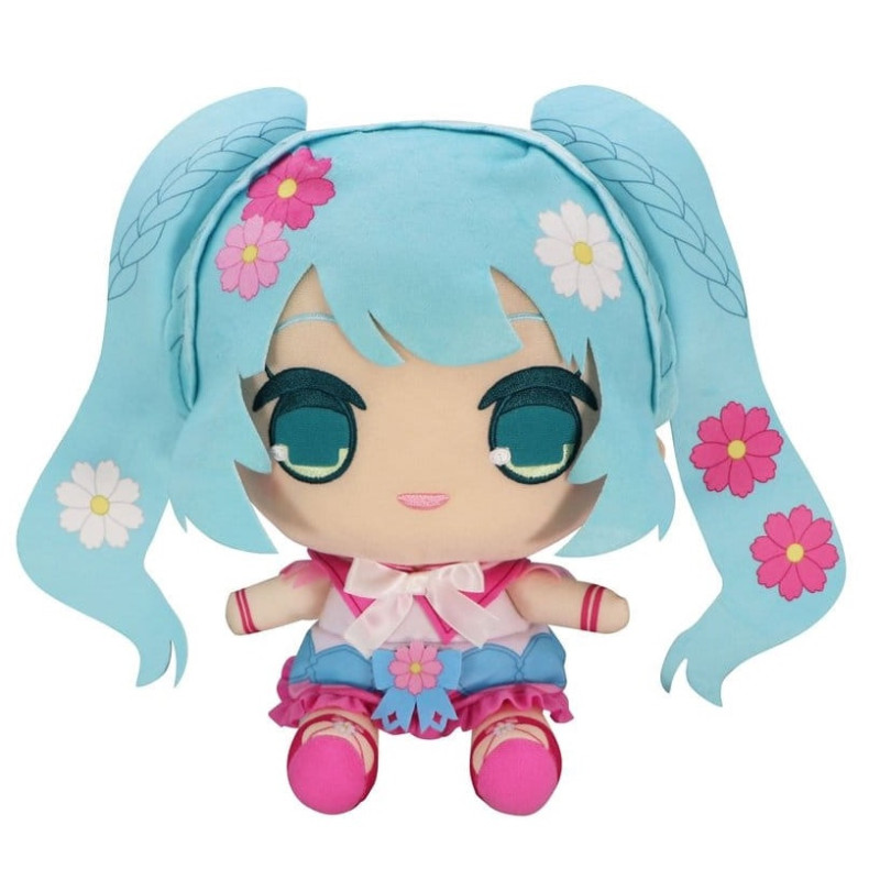 Hatsune Miku – Peluche Kyurumaru Big Clover – 26 cm – FuRyu