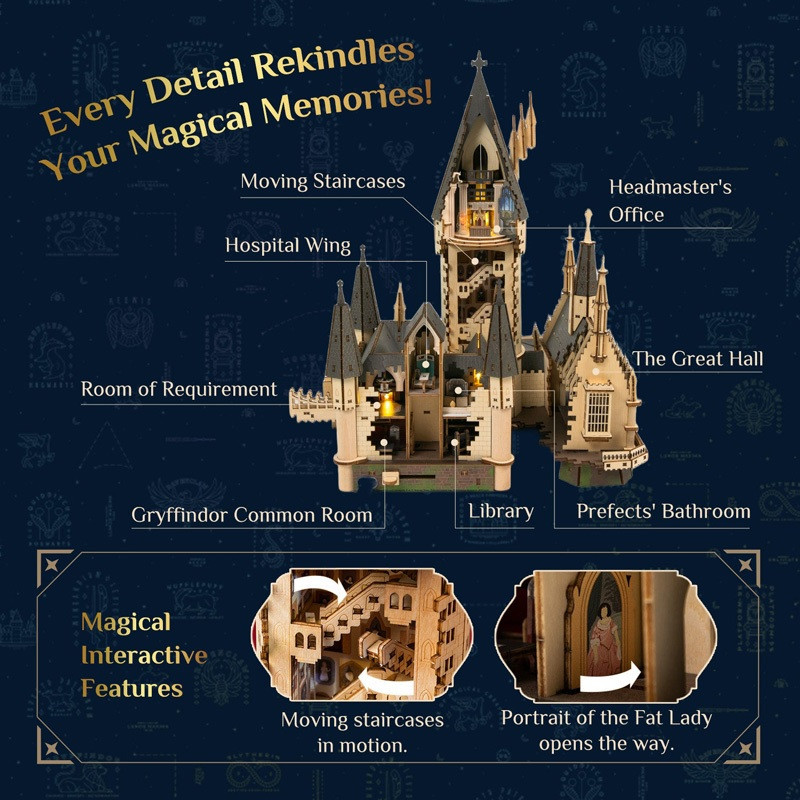 Harry Potter - Maquette en Bois La Grande Salle - Puremind