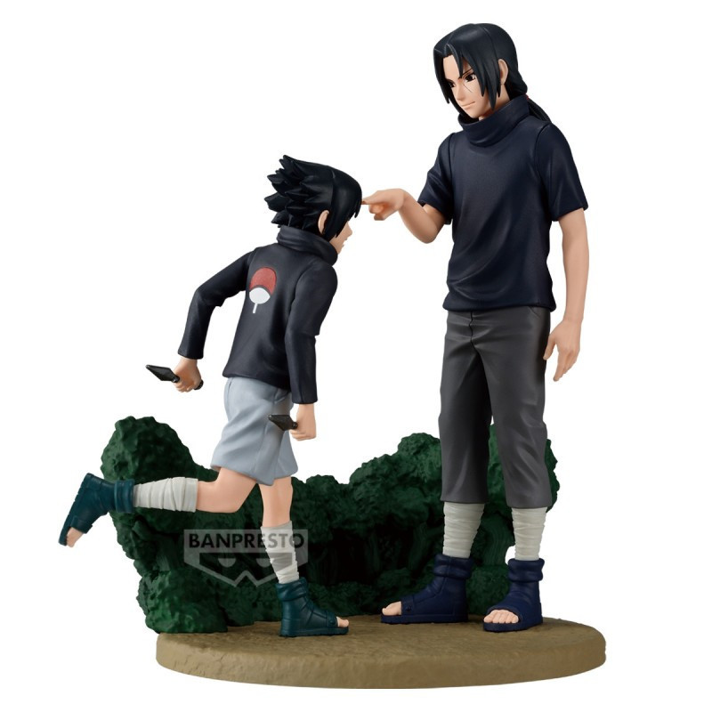MARS 2027 : Naruto Shippuden - Figurine Memorable Saga Sasuke & Itachi 14 cm