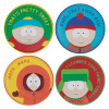 South Park - Set 4 Dessous de Verres Gravés en Métal