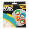 South Park - Set 4 Dessous de Verres Gravés en Métal
