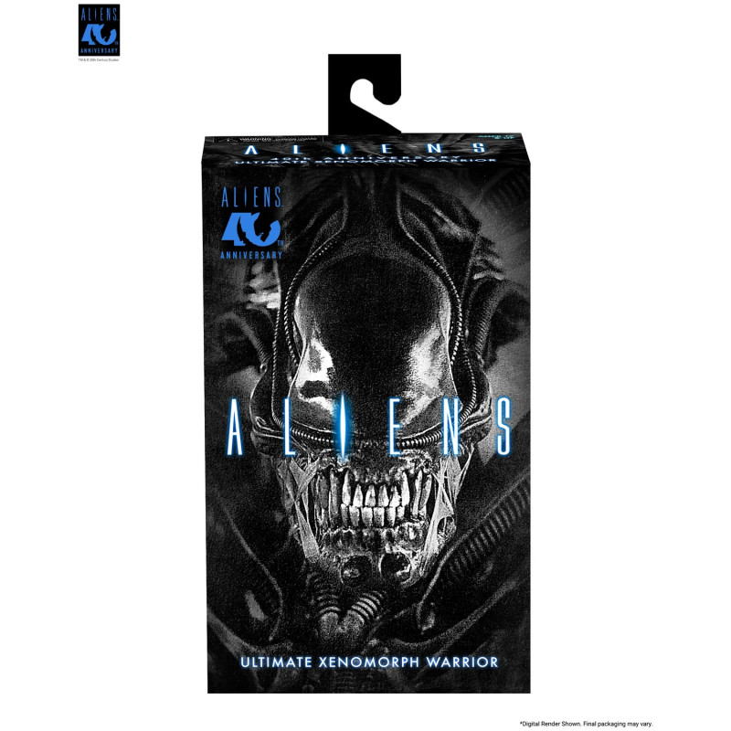 Aliens - Figurine Ultimate 40th Anniversary Warrior Xenomorph Black