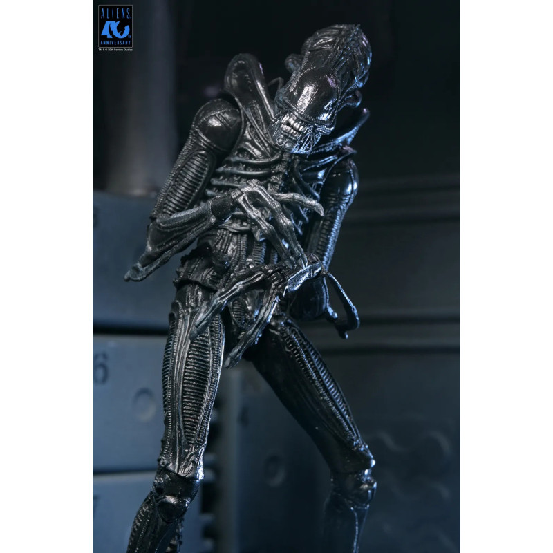 Aliens - Figurine Ultimate 40th Anniversary Warrior Xenomorph Black