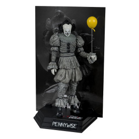 IT : Welcome to Derry - Statue PVC Movie Maniacs Pennywise (Black & White)