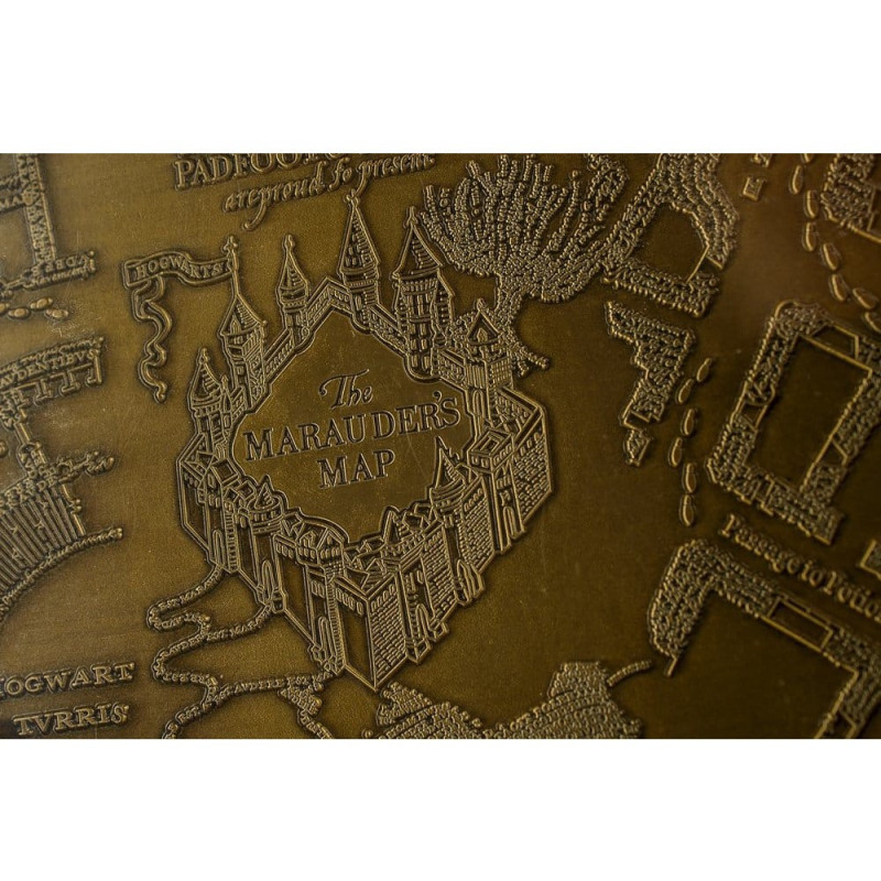 Harry Potter - Plaque Réplique Marauder's Map Metal Map 15 cm