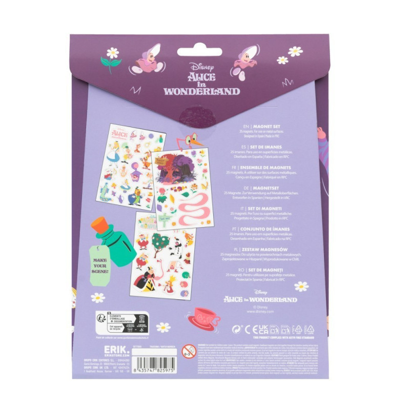 Disney : Alice au Pays des Merveilles - Set d'Aimants