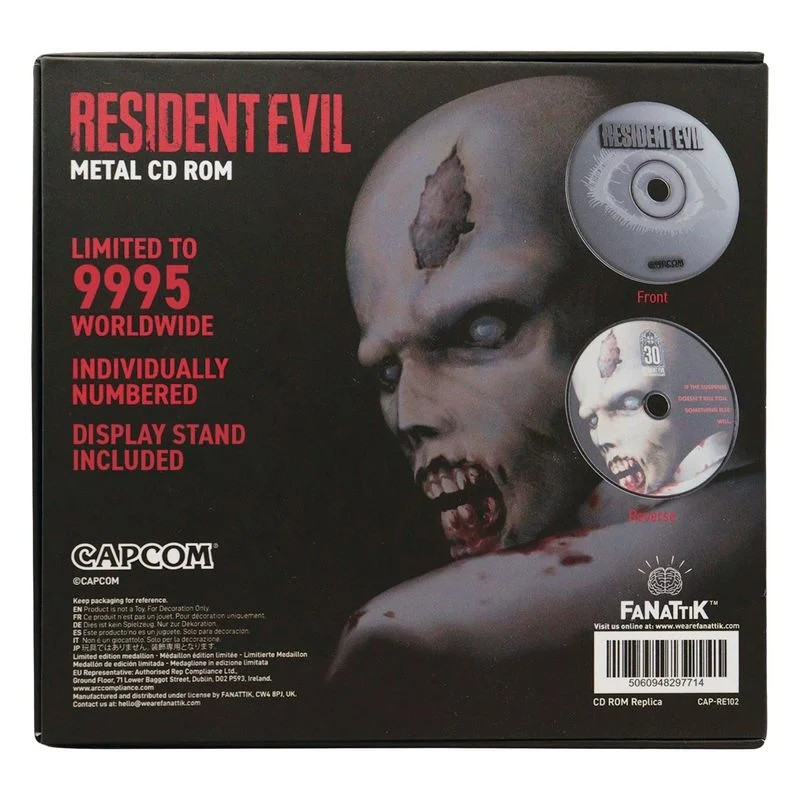 OCTOBRE 2026 : Resident Evil - Réplique CD-ROM 30ème Anniversaire 9 995 exemplaires
