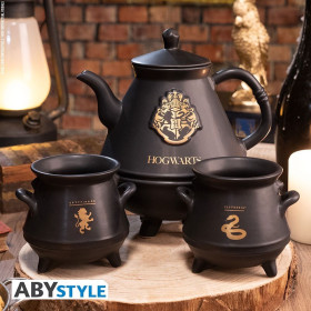 Harry Potter - Set Théière avec Mugs Chaudrons Poudlard
