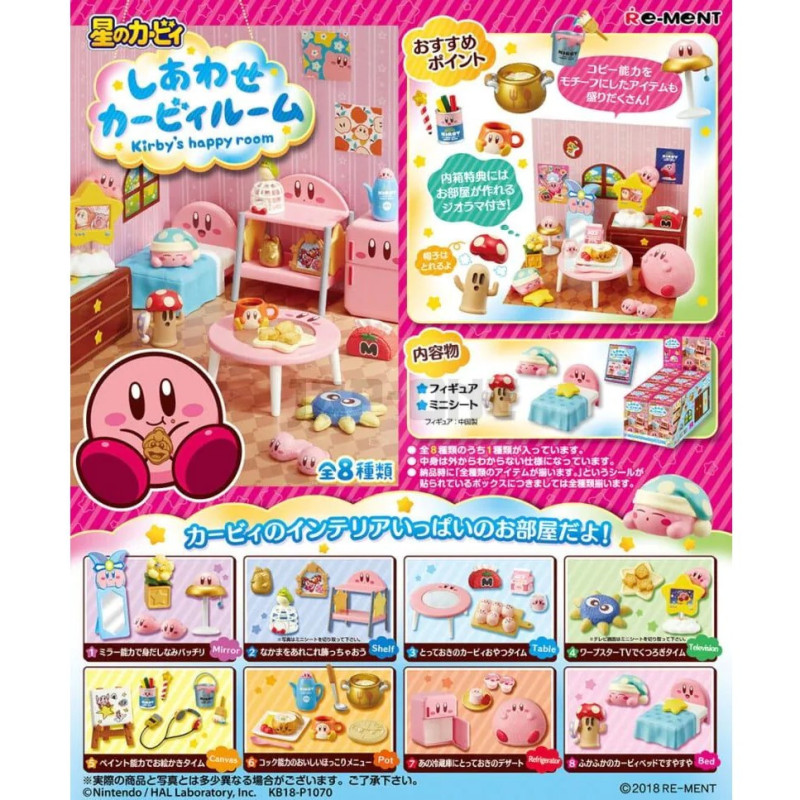 Kirby - Mini Figurine Kirby's Happy Room 1 EXEMPLAIRE ALEATOIRE