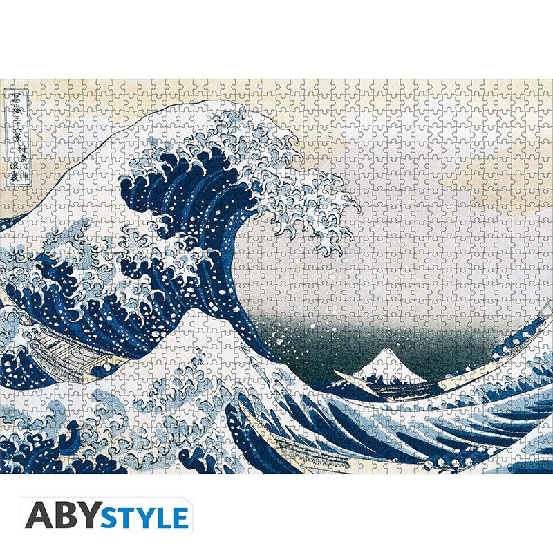 Hokusai - Puzzle 1000 pièces La Vague de Kanagawa