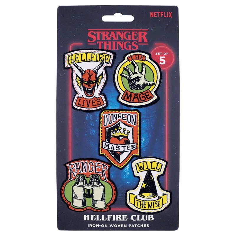 Stranger Things - Set de 5 patches thermocollants - Fanattik