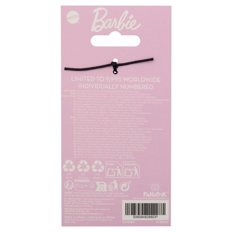 Barbie - Porte-clés Plaque d'Immatriculation - Fanattik