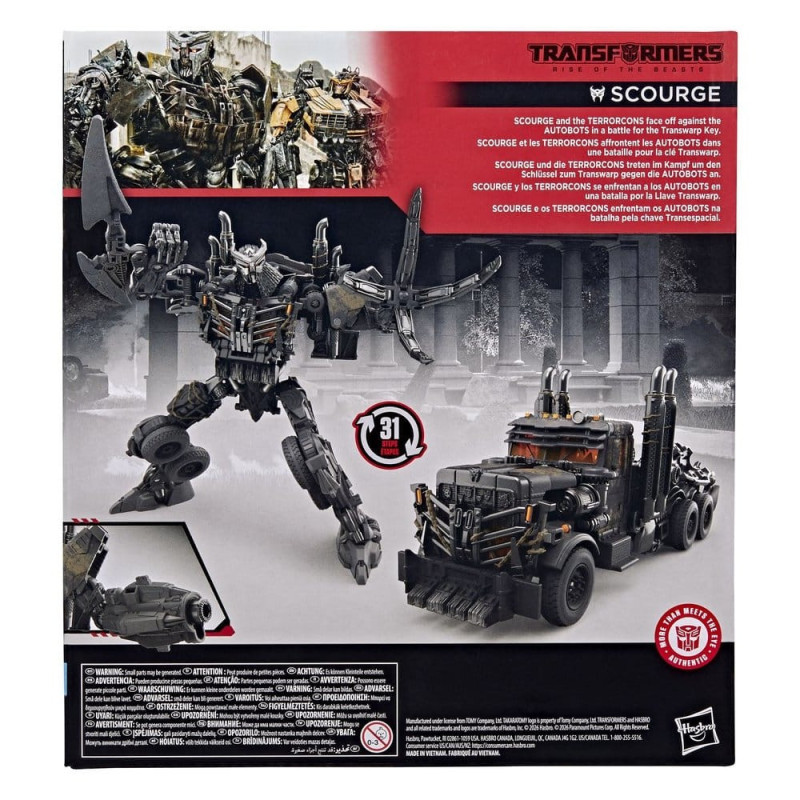 Transformers : Rise of the Beasts - Studio Series - Figurine Scourge 22 cm