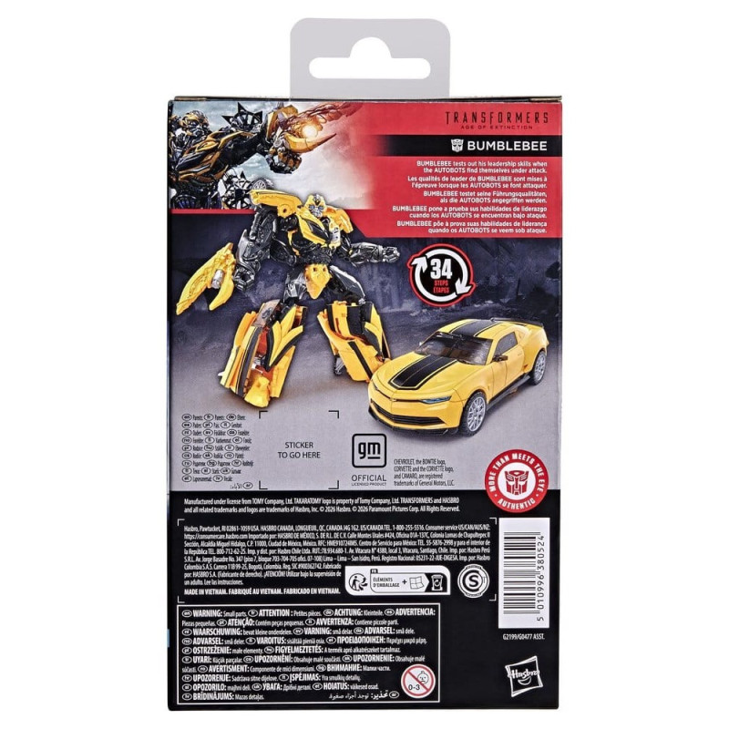 DECEMBRE 2026 : Transformers : L'Âge de l'Extinction - Studio Series - Figurine Bumblebee 13 cm