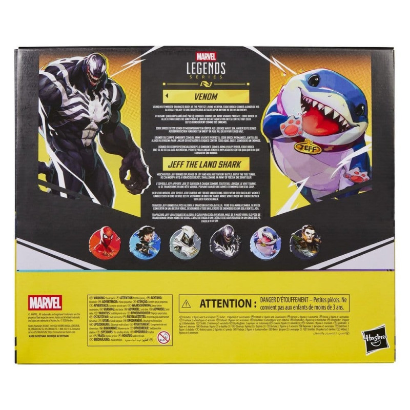 DECEMBRE 2026 : Marvel Legends : Marvel Rivals - Figurines Venom & Jeff the Land Shark 15 cm