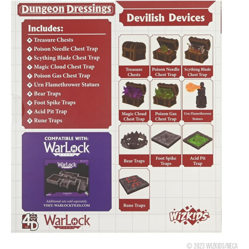 Dungeon Dressings – Set de Pièges et Dispositifs Diaboliques – WizKids