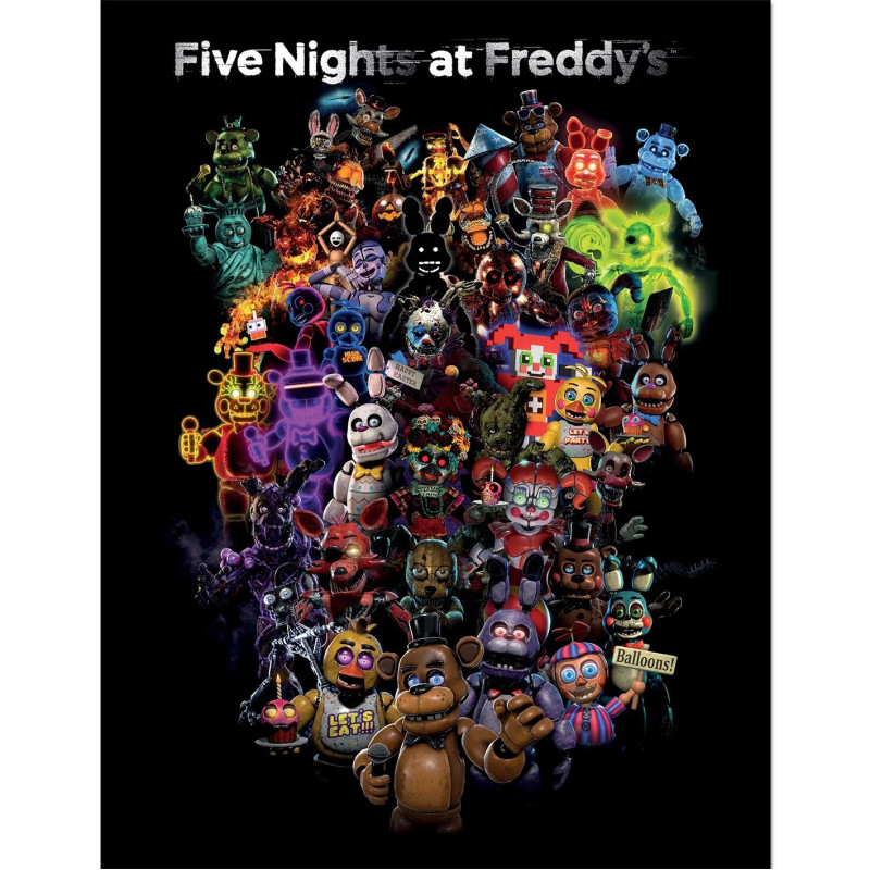 Five Nights at Freddy's - Poster Encadré Collage