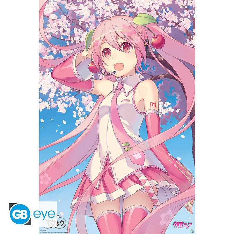 Vocaloid - Grand Poster Miku Fleurs de cerisier (61 x 91,5 cm)