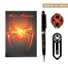 Marvel - Set Cadeau Stylo, Pin’s et Marque-page Spider-Man