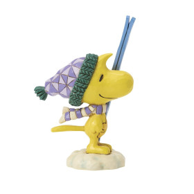 Peanuts - Traditions - Figurine Woodstock avec Skis