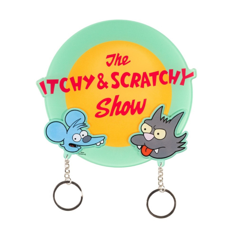 The Simpsons - Porte-clés avec 2 Porte-clés Itchy et Scratchy