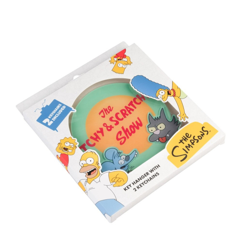 The Simpsons-Porte-clés mural avec Porte-clés Itchy et Scratchy – Erik