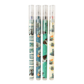 Star Wars : The Mandalorian - Set de 4 Stylos effaçables