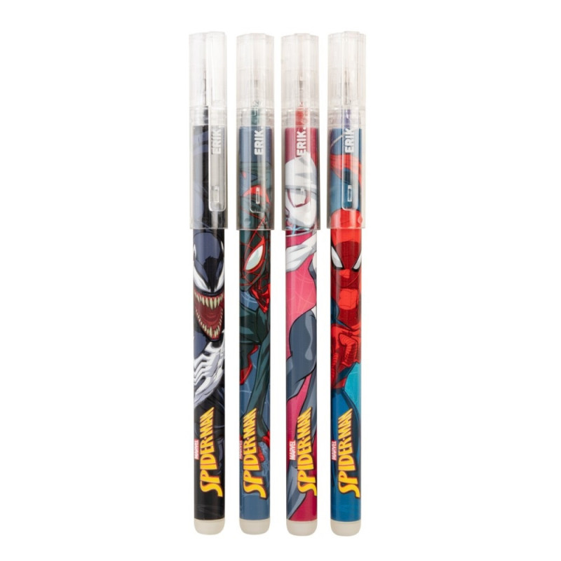 Marvel - Set de 4 Stylos effaçables Spider-Man