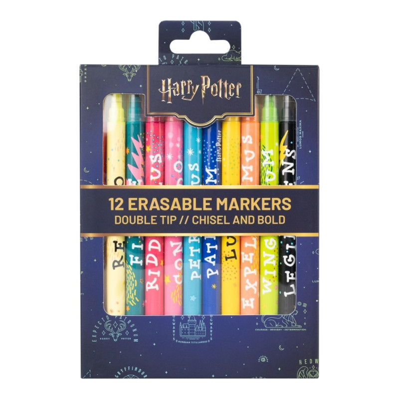 Harry Potter - Set de 12 Feutres effaçables - Erik