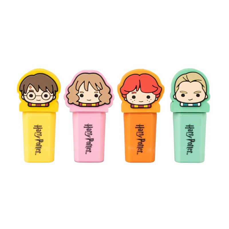 Harry Potter - Set de 4 Surligneurs avec Topper